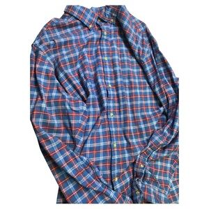 Vineyard Vines Blue and Red Plaid Shirt